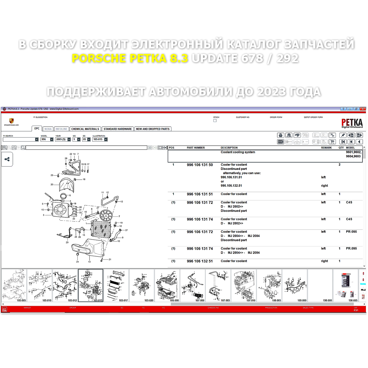 Готовый комплект Porsche